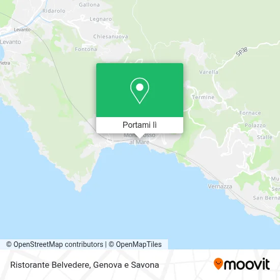 Mappa Ristorante Belvedere