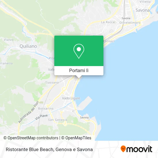 Mappa Ristorante Blue Beach