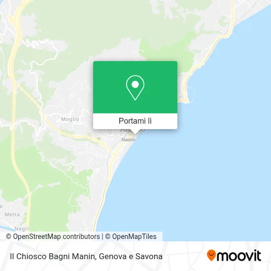 Mappa Il Chiosco Bagni Manin