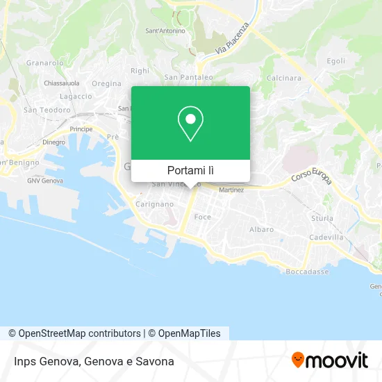 Mappa Inps Genova