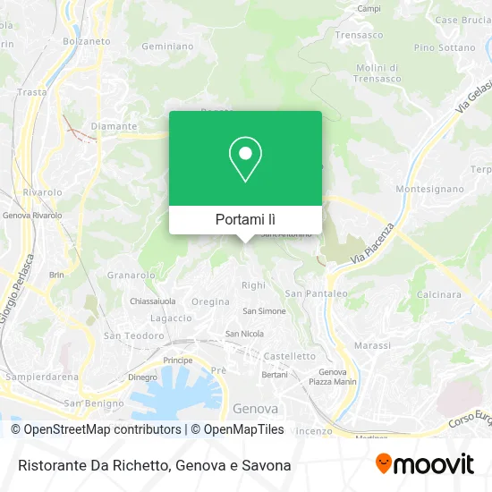 Mappa Ristorante Da Richetto