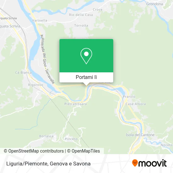 Mappa Liguria/Piemonte