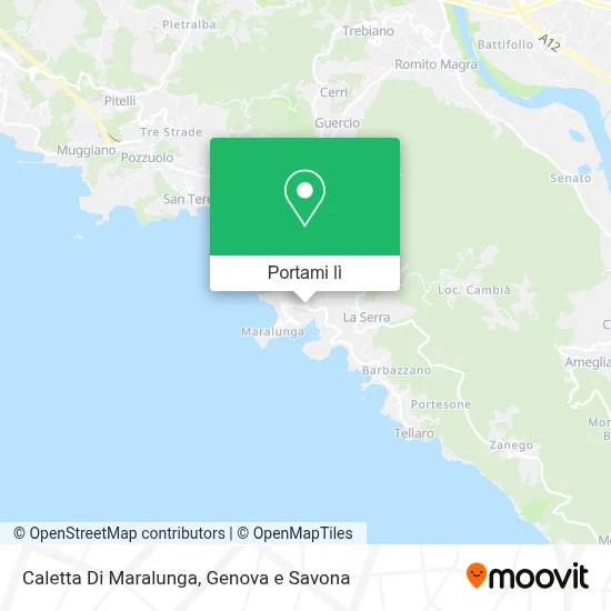 Mappa Caletta Di Maralunga