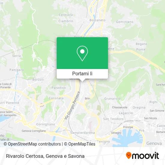 Mappa Rivarolo Certosa