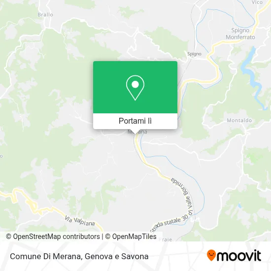 Mappa Comune Di Merana