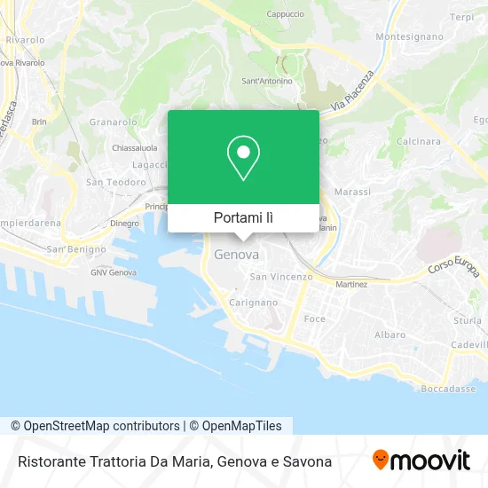 Mappa Ristorante Trattoria Da Maria