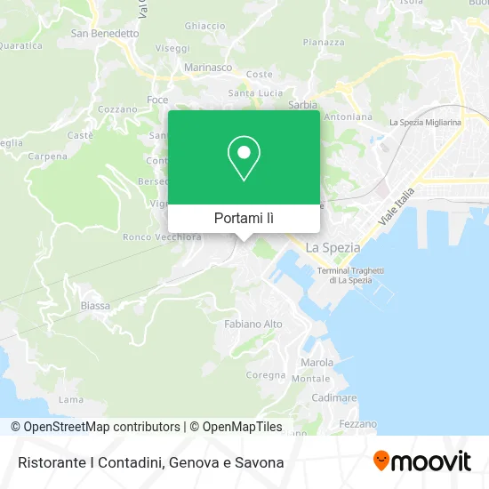 Mappa Ristorante I Contadini