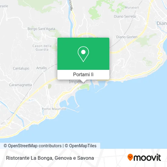 Mappa Ristorante La Bonga