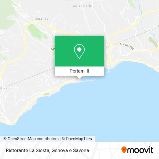 Mappa Ristorante La Siesta