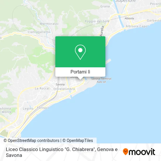 Mappa Liceo Classico Linguistico "G. Chiabrera"
