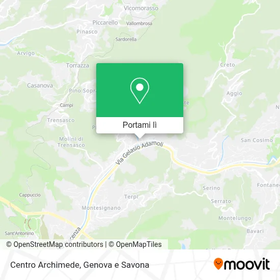 Mappa Centro Archimede