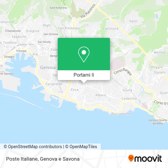 Mappa Poste Italiane