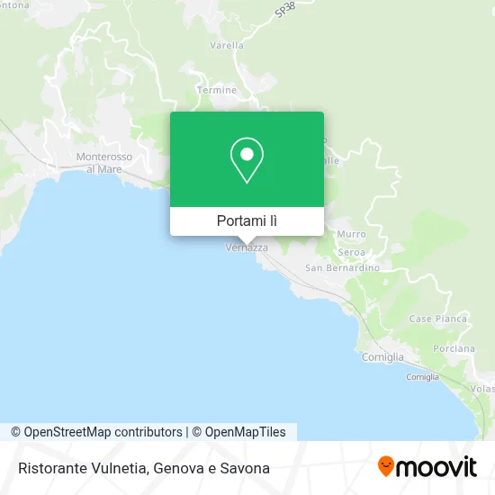 Mappa Ristorante Vulnetia