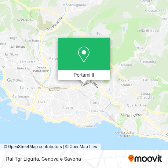 Mappa Rai Tgr Liguria