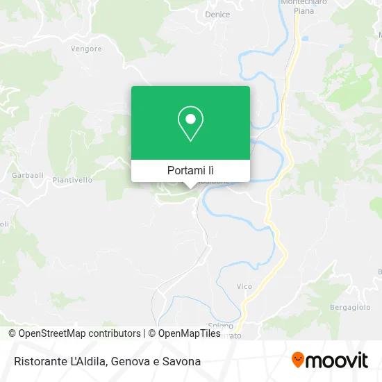 Mappa Ristorante L'Aldila