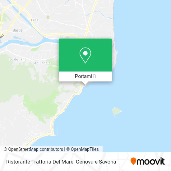 Mappa Ristorante Trattoria Del Mare