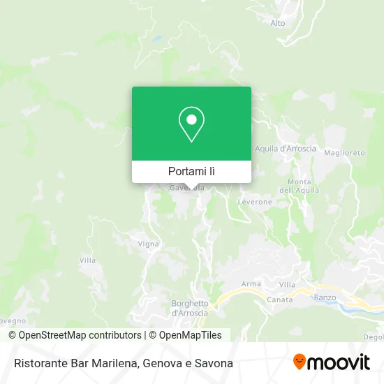 Mappa Ristorante Bar Marilena