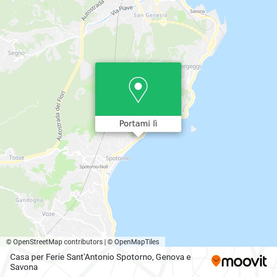 Mappa Casa per Ferie Sant'Antonio Spotorno