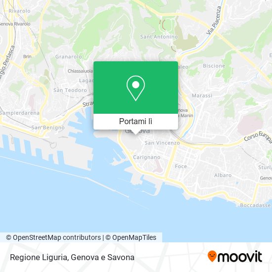 Mappa Regione Liguria