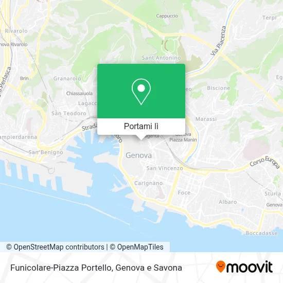Mappa Funicolare-Piazza Portello