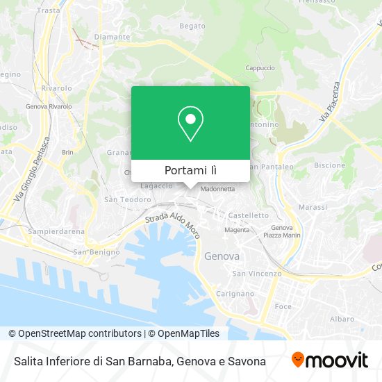 Mappa Salita Inferiore di San Barnaba