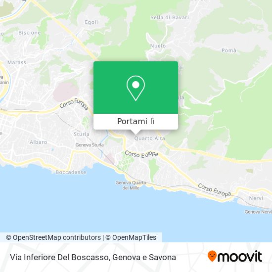 Mappa Via Inferiore Del Boscasso