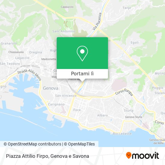 Mappa Piazza Attilio Firpo