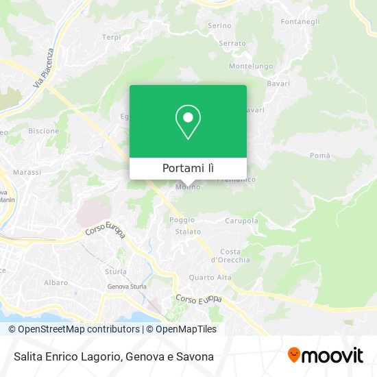 Mappa Salita Enrico Lagorio