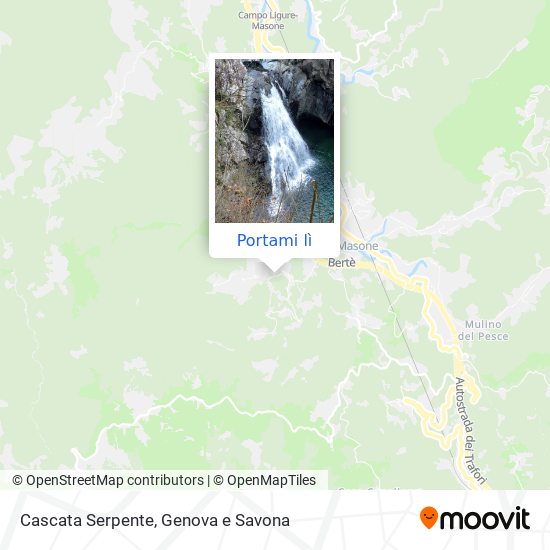 Mappa Cascata Serpente