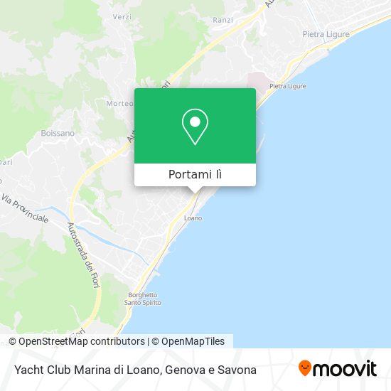 Mappa Yacht Club Marina di Loano