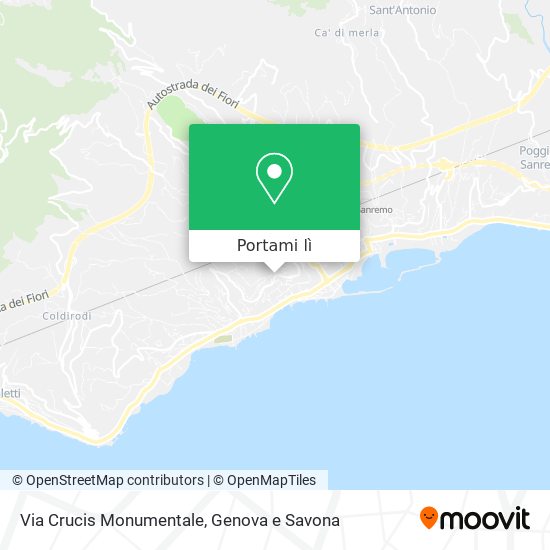 Mappa Via Crucis Monumentale