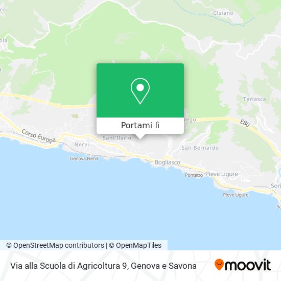 Mappa Via alla Scuola di Agricoltura 9