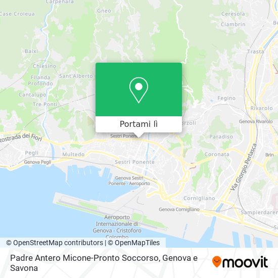 Mappa Padre Antero Micone-Pronto Soccorso