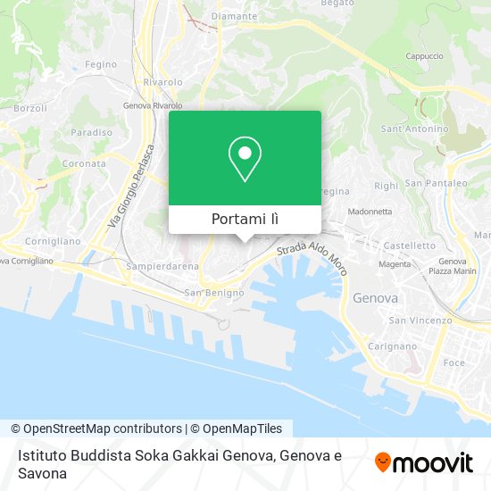 Mappa Istituto Buddista Soka Gakkai Genova