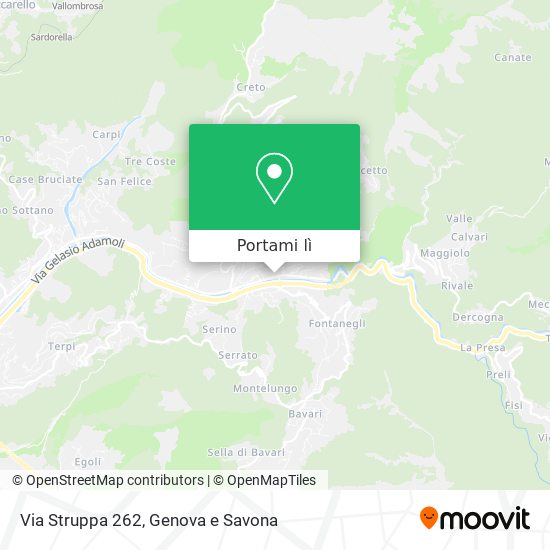 Mappa Via Struppa 262