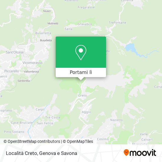 Mappa Località Creto
