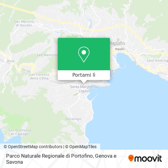 Mappa Parco Naturale Regionale di Portofino