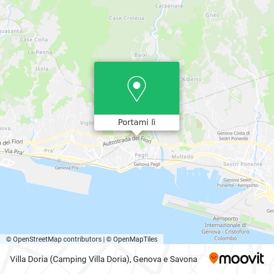 Mappa Villa Doria (Camping Villa Doria)