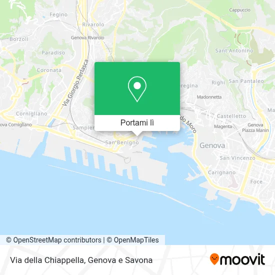 Mappa Via della Chiappella