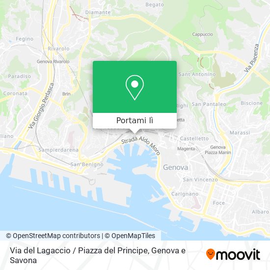 Mappa Via del Lagaccio / Piazza del Principe