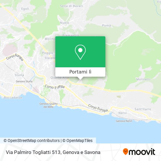 Mappa Via Palmiro Togliatti 513