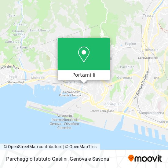 Mappa Parcheggio Istituto Gaslini