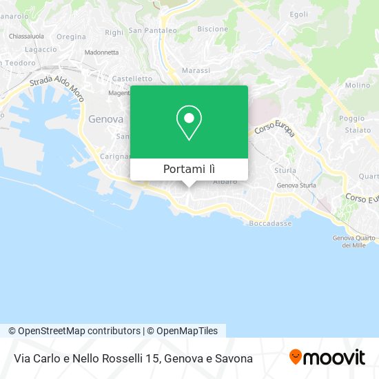 Mappa Via Carlo e Nello Rosselli 15