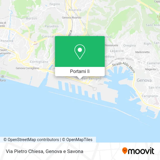 Mappa Via Pietro Chiesa