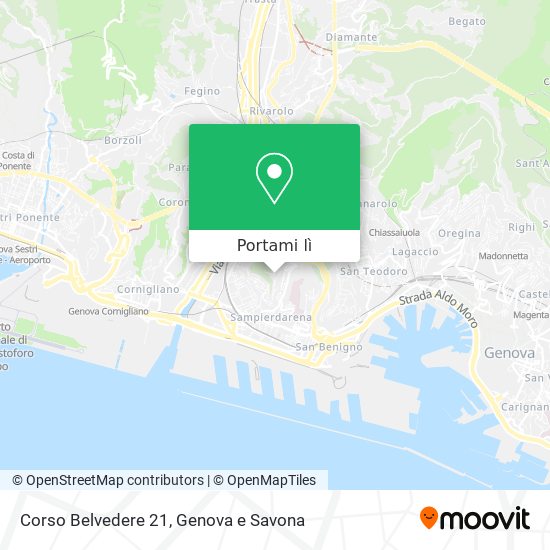 Mappa Corso Belvedere 21