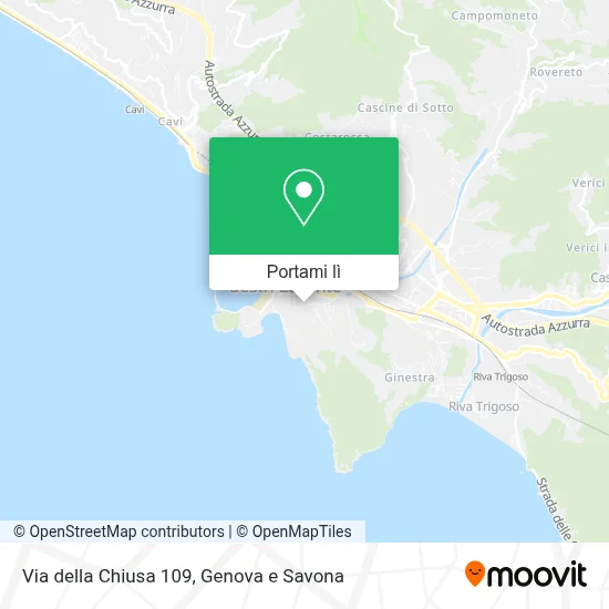 Mappa Via della Chiusa 109