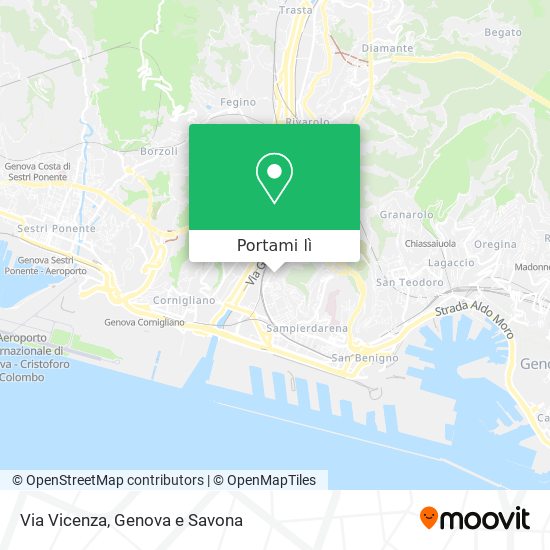 Mappa Via Vicenza