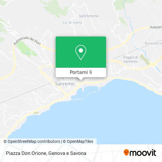Mappa Piazza Don Orione
