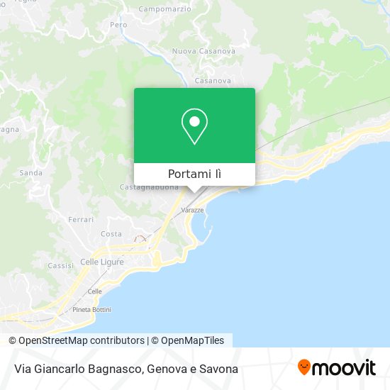 Mappa Via Giancarlo Bagnasco