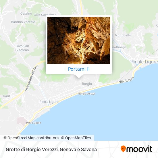 Mappa Grotte di Borgio Verezzi